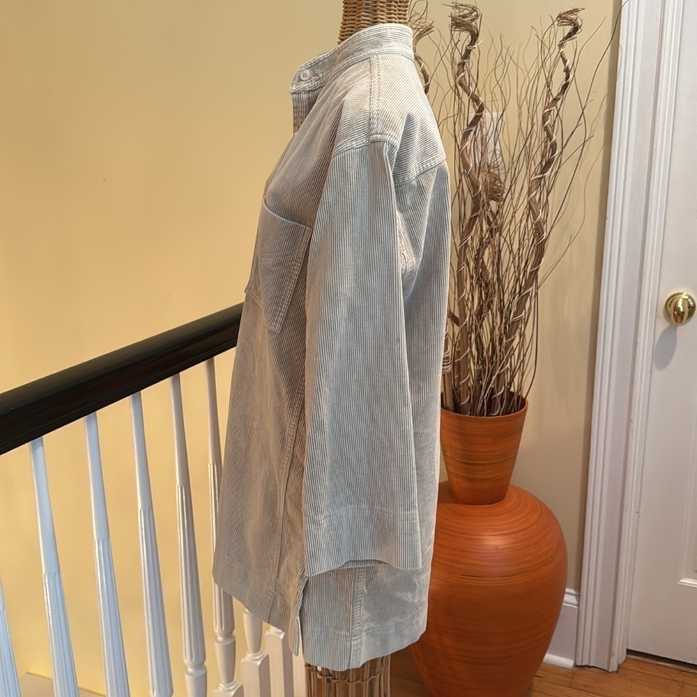 Saint Laurent rive gauche Paris. Vintage Made in France beige corduroy dress - Picture 3 of 8